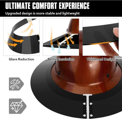 Hard Hat Sun Shade Visor Compatible with AFP Full Brim Hard Hat, Sun Protection