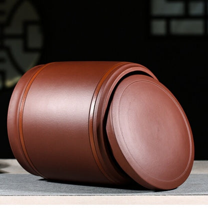 Original Ore Real Yixing Zisha Purple Clay Tea Canister Sealed Lid Storage Jar