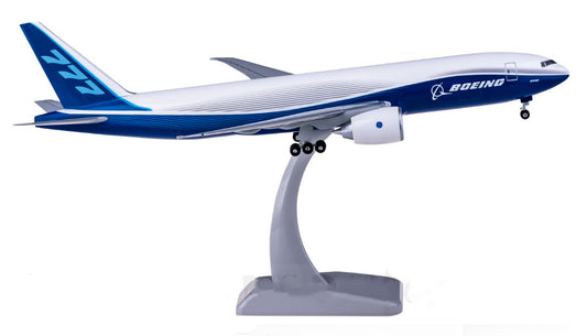 1:200 32CM Hogan BOEING 777-200LRF Airfreighter Plane ABS Plastic Aircraft Model