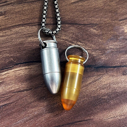 PEI Titanium Waterproof Pill Holder Case Organizer Container Keychain EDC Gift