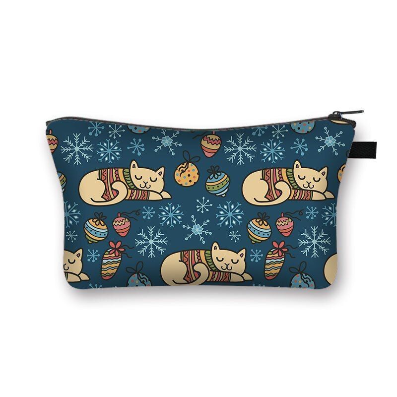 Cosmetic Bag Cartoon Toiletries Purse Small Clutch Makeup Handbag 13*15*21CM 1PC