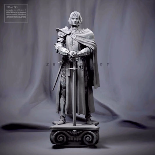 1:24 75mm resin figure model Fantastic Knight Joan of Arc Unassembled Unpainted