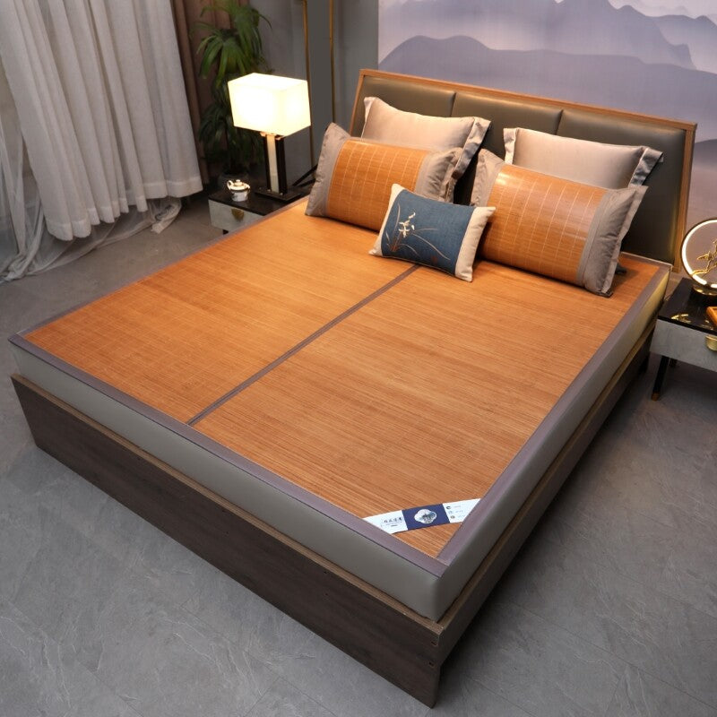 Bamboo Mat Thin Sleeping Mat For Bed Queen King Size Double Faces Folding China