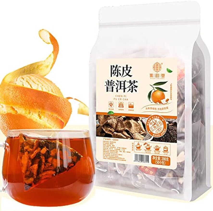Chenpi Pu-erh Tea Tangerine Peel Pu 'er Tea Orange Citrus 200g (4g×50packets)