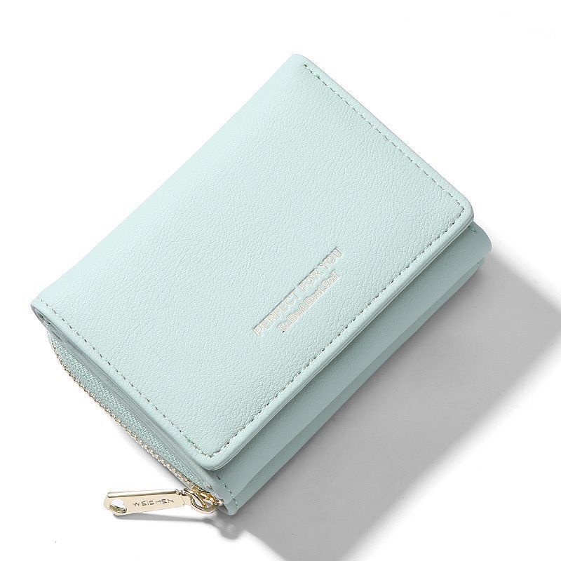 Women Wallet Multifunctional Folding Multi-card Slot Card Bag Zipper Coin Purse
