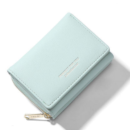Women Wallet Multifunctional Folding Multi-card Slot Card Bag Zipper Coin Purse