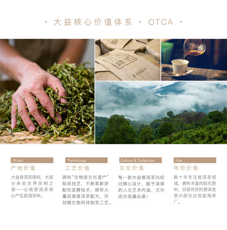 TAETEA MI XIANG Menghai Dayi Raw Pu'er Tea Cake Pu-erh Tea 300g