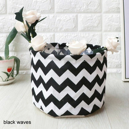Laundry Basket Small Cartoon Storage Barrel Dirty Clothes Household Folding Bag