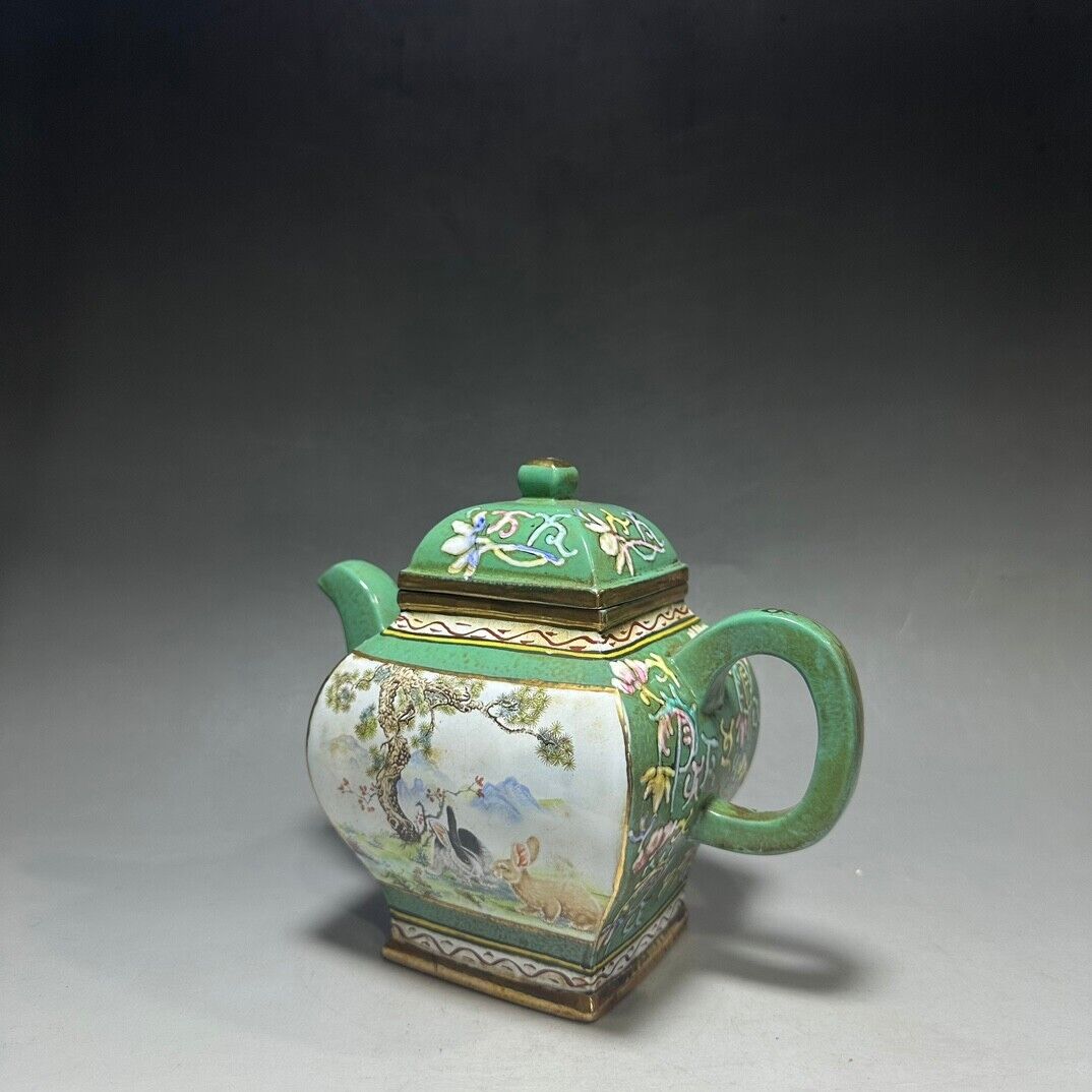 Chinese Yixing Zisha Clay Handmade Exquisite Teapot（四方 底款：陈尚明）