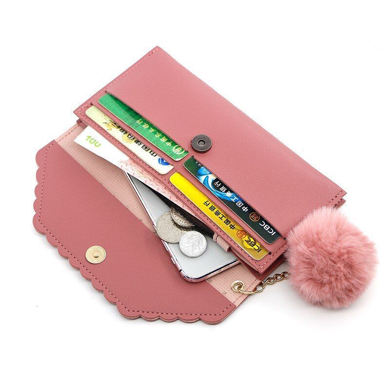 Wallet Retro Rivet Hasp Long Wallet Card Purse Synthetic Leather Phone Bag Purse
