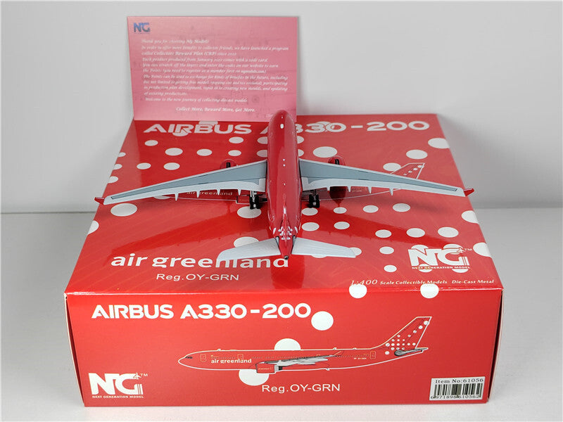 NG Models air greenland FOR AIRBUS A330-200 OY-GRN 1:400 Plane Pre-built Model