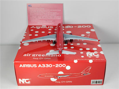 NG Models air greenland FOR AIRBUS A330-200 OY-GRN 1:400 Plane Pre-built Model
