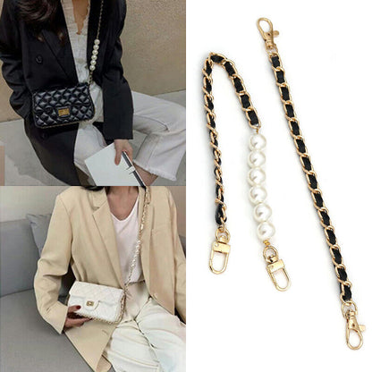 Imitation Pearl Chain Bag Chain Purse Belt Short Mobile Phone Lanyard Bag Handle