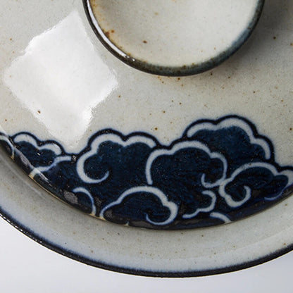 Hand Painted Cloud Gaiwan For Tea Pottery Tureen Lid Teaware Mugs Bowls Chawan