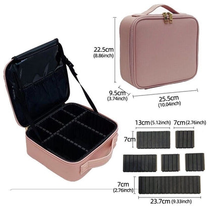 Pattern Cosmetic Bag Partition Multi Functional Traveling Storage Makeup Cases