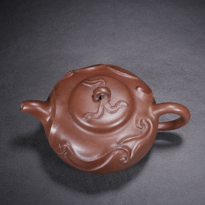 Chinese Yixing Zisha Clay Handmade Exquisite Teapot （彩带 底款：蒋蓉）