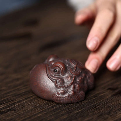 Creative Tea Pet Wealthy Toad Design Yixing Zisha Clay Tea Play Small Size New