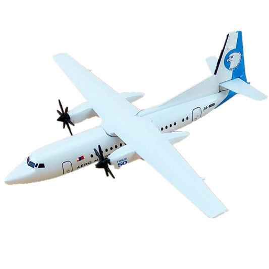 1/400 Scale Aircraft Mongolia Fokker 50 FK-50 Alloy Plane Model Display Gift e