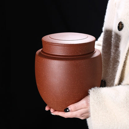 Handmade Tea Canister Sealed Lid True Yixing Zisha Clay Caddy For Loose Tea New