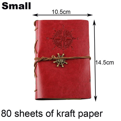 Photo Album 30 Sheet Vintage Leather Scrapbooking Book Refillable Page 21.5x17cm