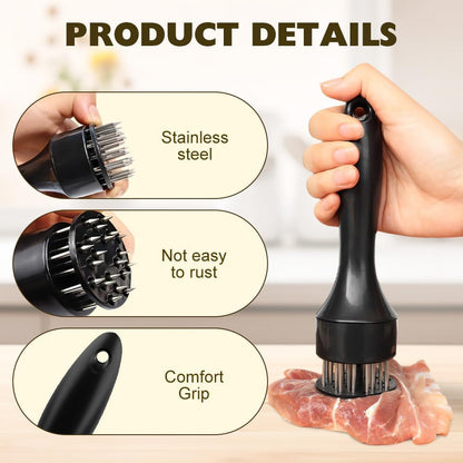 Meat Tenderizer Tool 21Needles Stainless Steel for Tenderizing Kitchen Tool USA