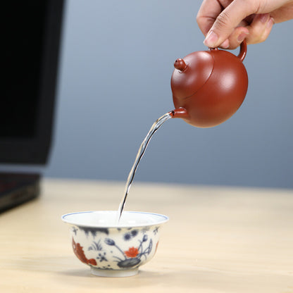 Full Handmade Tea Pot Real Yixing Zisha Zhu Clay Pot 120ml Ceramic Tea Cup New