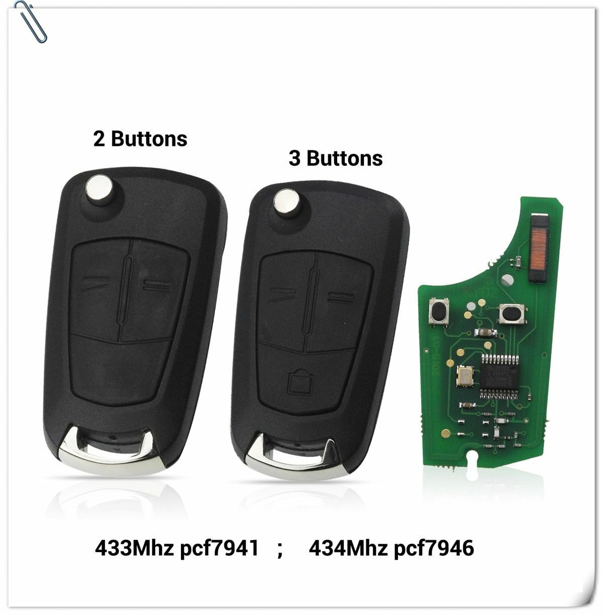 Car Remote Key PCF7941 for Opel/Vauxhall Astra H 2004 Zafira B Vectra C Signium