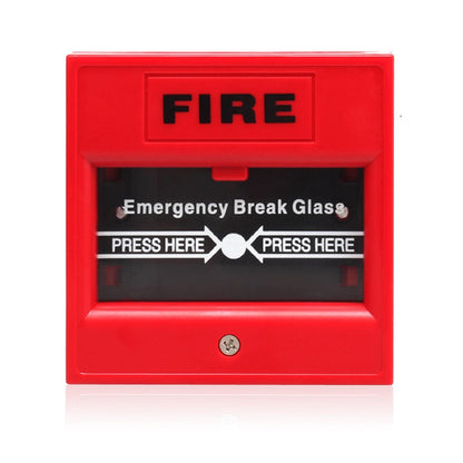 24-220VDC Emergency Button Fire Alarm Door Break Release Glass Exit Switch Kit q