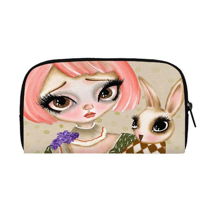 Cartoon Gothic Wallets Cute Purse Clutch Bag Phone Holder Ladies Coin Bags Long