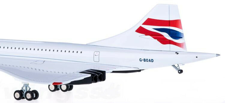 1:200 31CM Hogan BRITISH AIRWAYS Concorde Passenger Aircraft Diecast Plane Model