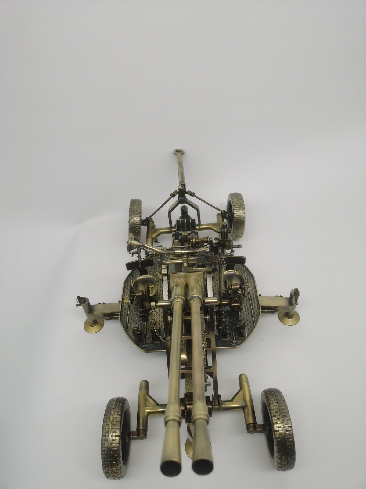 69CM 1:18 Type 65 37MM Double Barrel Anti-aircraft Gun Diecast Army Armor Model