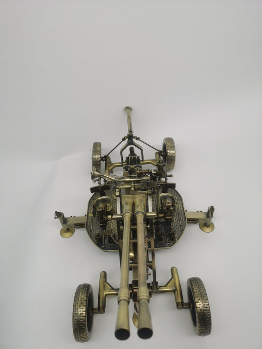 69CM 1:18 Type 65 37MM Double Barrel Anti-aircraft Gun Diecast Army Armor Model