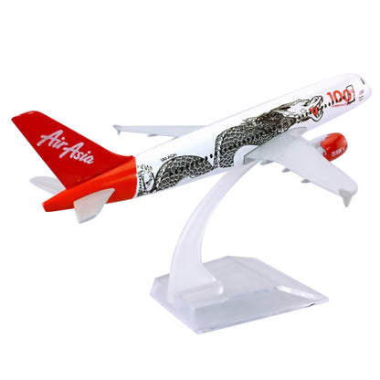 1:400 15cm Aircraft Asia Dragon A320 100th Alloy Plane Model Airplane Ornaments