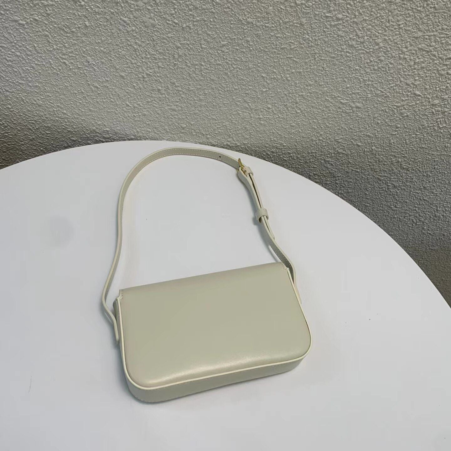 Genuine Leather Single Shoulder Bag Split Messenger Bag Luxury Small Square Bag