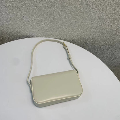 Genuine Leather Single Shoulder Bag Split Messenger Bag Luxury Small Square Bag