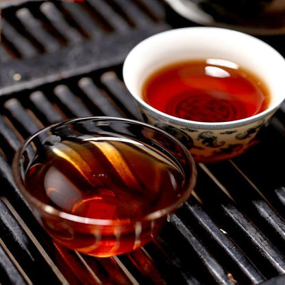 357g Ripe Puerh Tea ''Ru Yi'' Menghai Shu Puerh Tea Cake Qizi