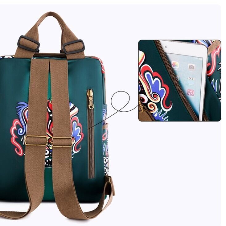 Fashion Designer Women's Backpack Female Canvas Large Travel School Shoulder Bag