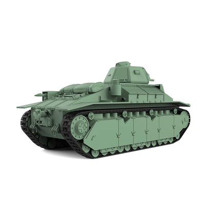SSMODEL SS72658 1/72 25mm Military Model Kit France Chare D2 Light Tank