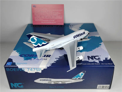 NG Model CORSAir for Boeing B747SP F-GTOM 1:400 Aircraft Pre-built Model