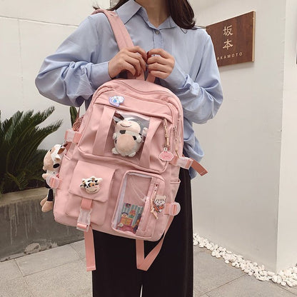 Travel Book Bag Large Backpack Waterproof Nylon Schoolbag College Laptop Bag 1PC