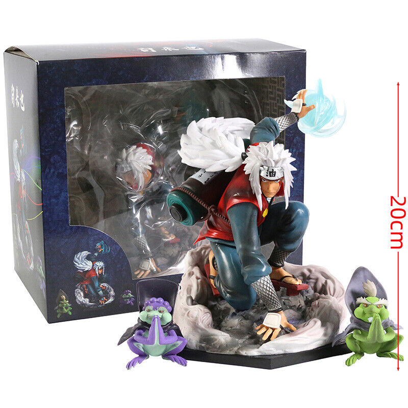 Anime Naruto Jiraiya Shima Fukasaku PVC Action Figure Model Toy Statue Doll Gift