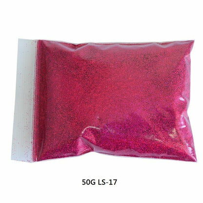 50G/Bag Holographic Glitter Nail Art Decoration Powder Pigment Laser Dust Sequin