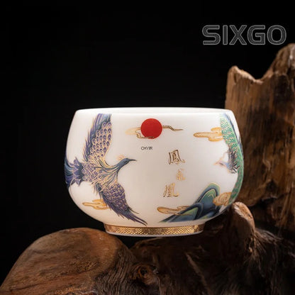 1Pc Chinese White Porcelain Master Cup Tea Cup Personal Cup Kung Fu Tea Set