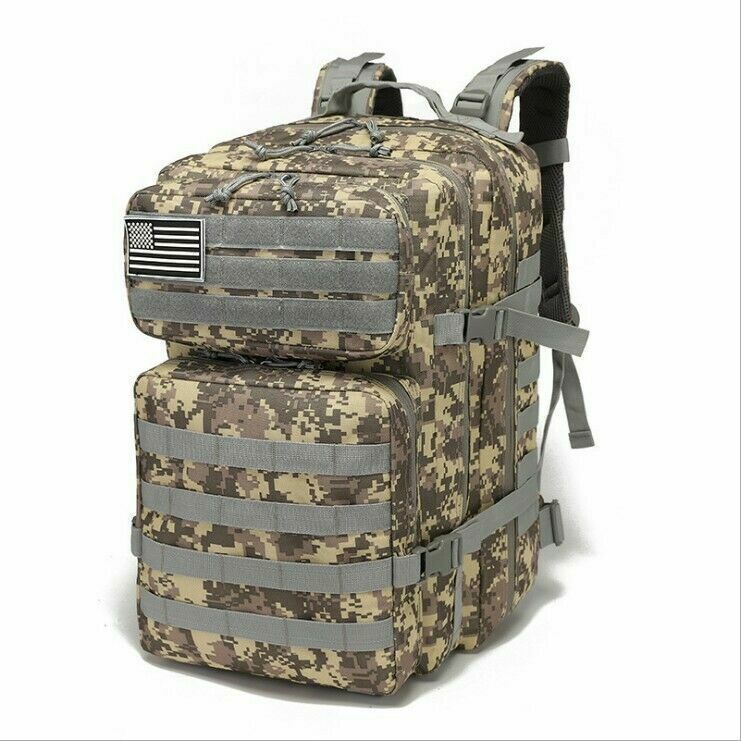 Man Army Tactical Backpacks Assault Bags Outdoor Pack Camping Hunting Bag