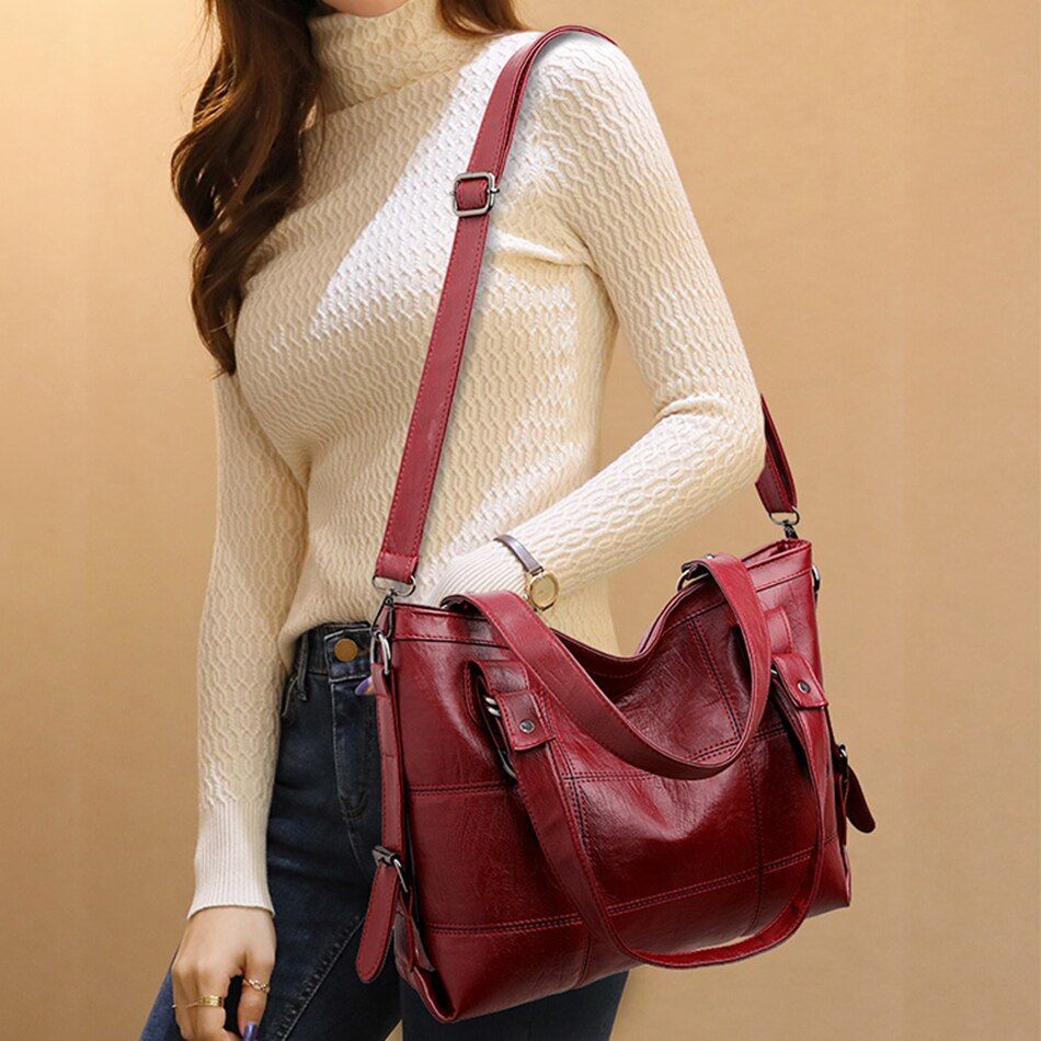 Women Vintage Handbag Purse Large Shoulder Messenger Bag Luxury Crossbody Pouch