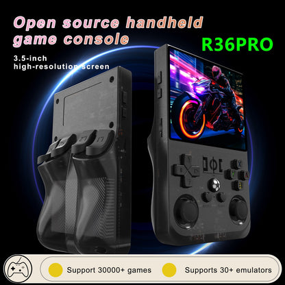 2026 New Upgraded R36PRO Retro Handheld Game Console, 128GB Mini Video Game