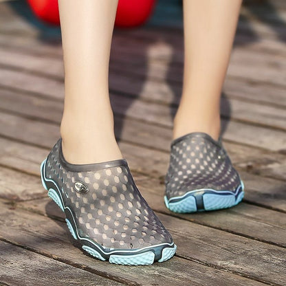 Beach shoes Outdoor River Walking Hollow out Jelly Garden Travel Comfortable PVC