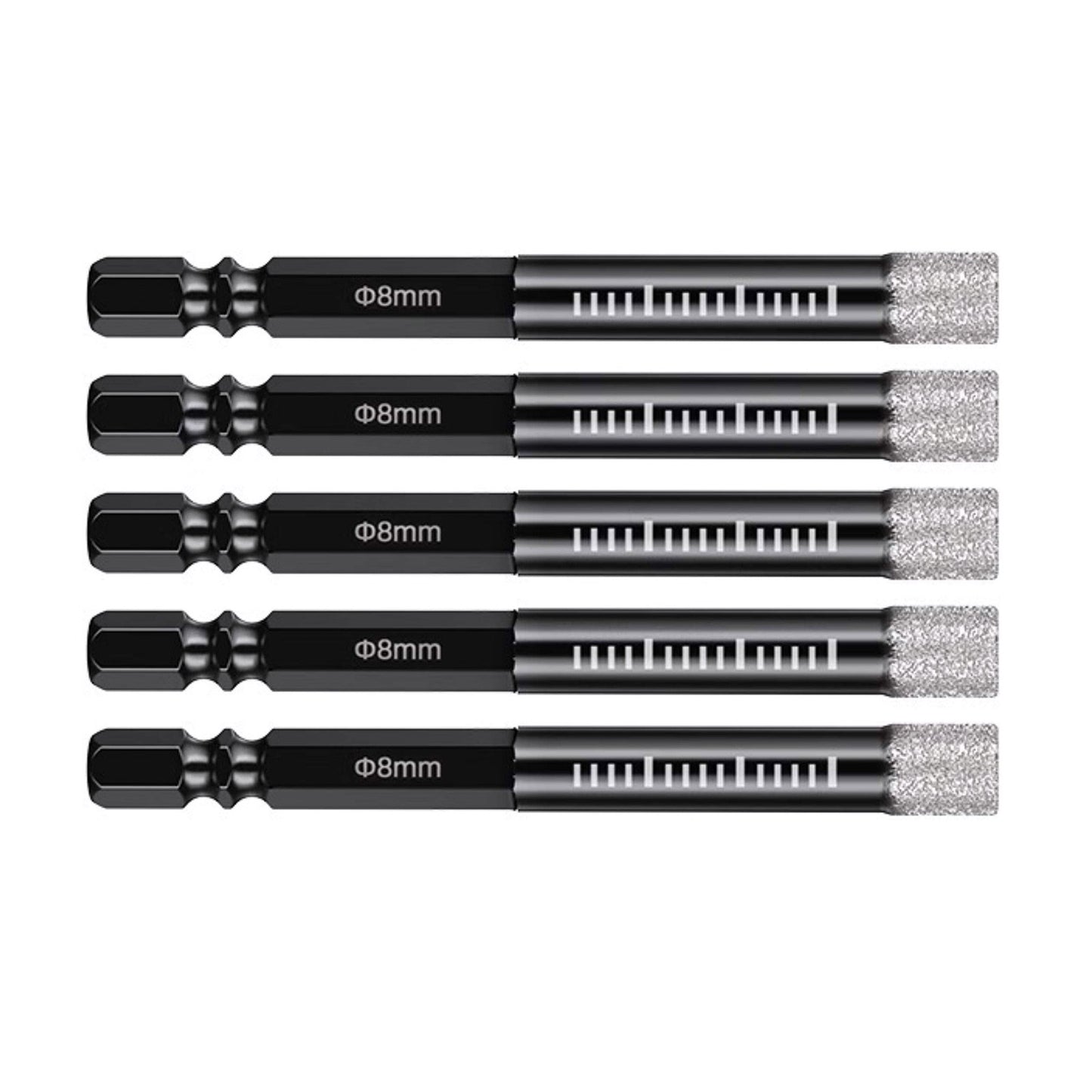 5PCS Dry Diamond Drill Bits For Porcelain Granite Tile Glass Ceramics Marble