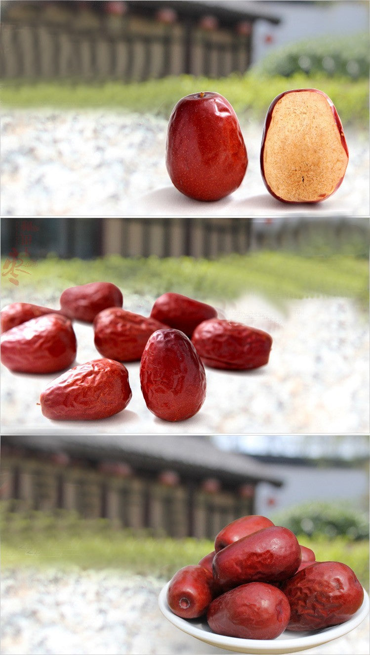250g Organic Dried Red Dates (Spring Jujube) Chinese Herbal Green Food