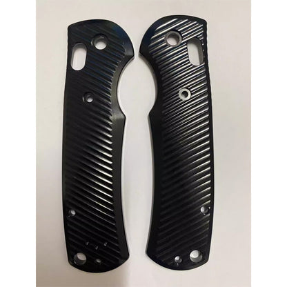 1 Pair Black Aluminum Handle Scales for Benchmade Griptilian 550/551 Knives